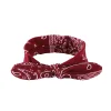 Cute Pattern Printed Bowknot Wired Hair Head Bands
