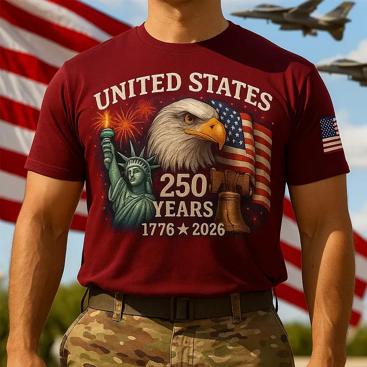 37Necklaces U.S. 250th Anniversary T-shirt