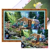 >SALE<Full Embroidery Eco-cotton Thread 18CT Printed Camping Cross Stitch Kit 60x45cm