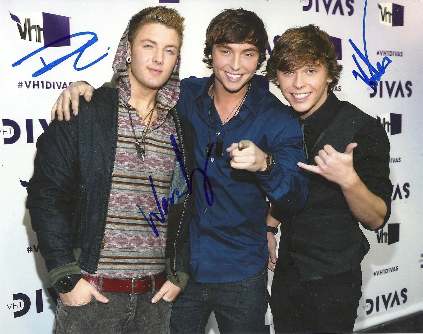 EMBLEM 3 'X-FACTOR' WESLEY, KEATON & DREW SIGNED 8X10 PICTURE *COA *PROOF 4