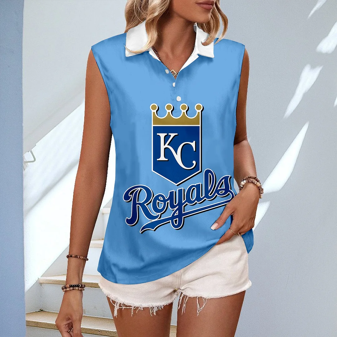 Women's V-neck Sleeveless Casual Polo Vest