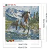Cheval - perceuse ronde peinture diamant - 40*40cm