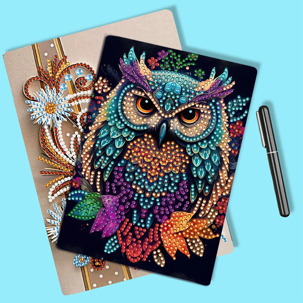 DIY Lion 50 Pages Special Shaped Diamond Painting Notebook for Adults Students
