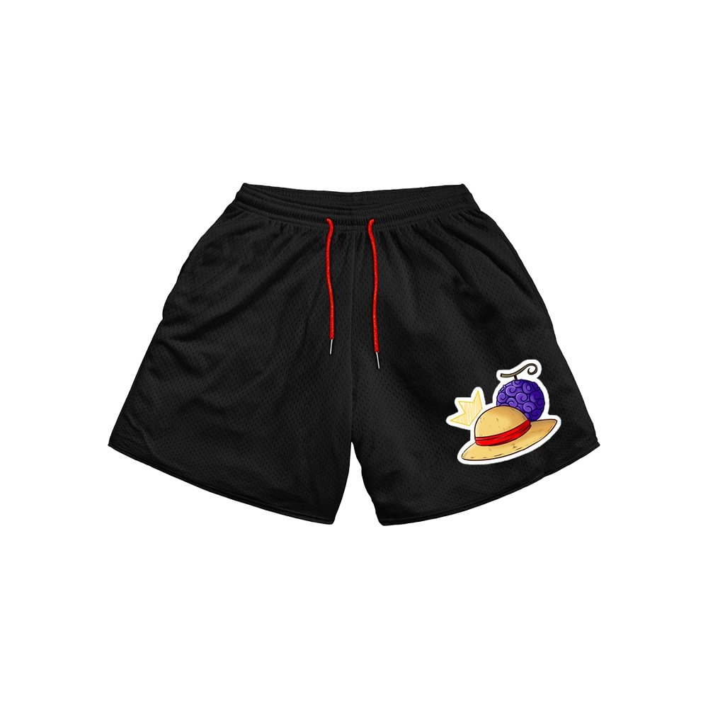 Men's Anime Print Breathable Casual Shorts