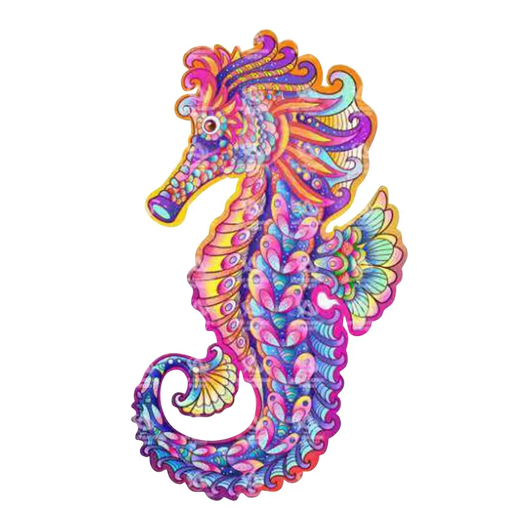 Jeffpuzzle™-JEFFPUZZLE™ Sea Horse Jigsaw Puzzle