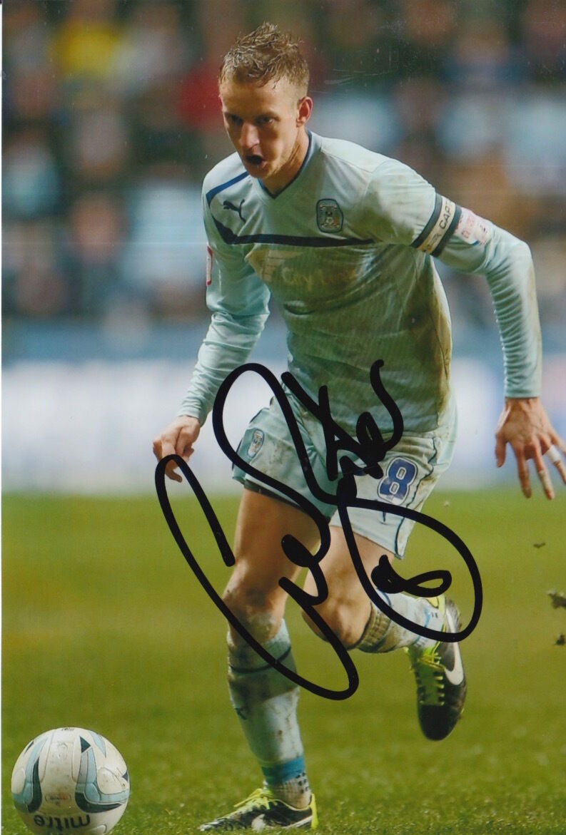 COVENTRY CITY HAND SIGNED CARL BAKER 6X4 Photo Poster painting.