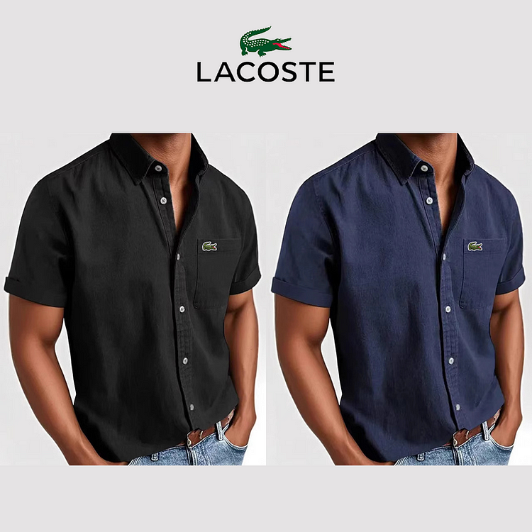 Pánské letní jednořadé tričko Lacoste®, 2 kusy
