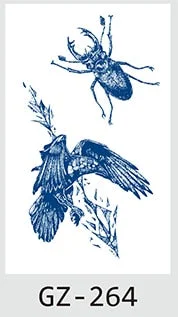 Temporary Tattoos Stickers Geometry Flower Snake Scorpion Juice Ink Lasting Waterproof Arm Chest Waist Hip Realistic Fake Tatoo