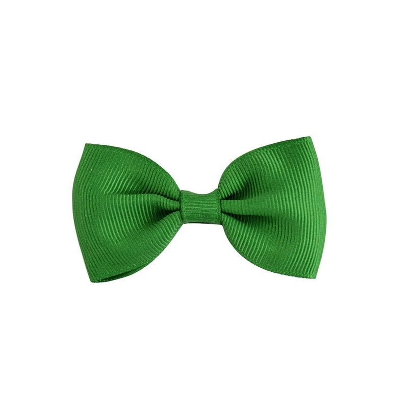 Solid Color Children’s Bow European Version Cute Hairpin Baby Hair Accessories Flat Head Bow Tie 643