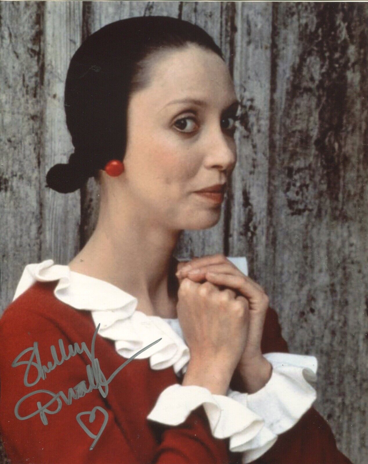 Actress Shelley Duvall signed POPEYE 8x10 movie Photo Poster painting