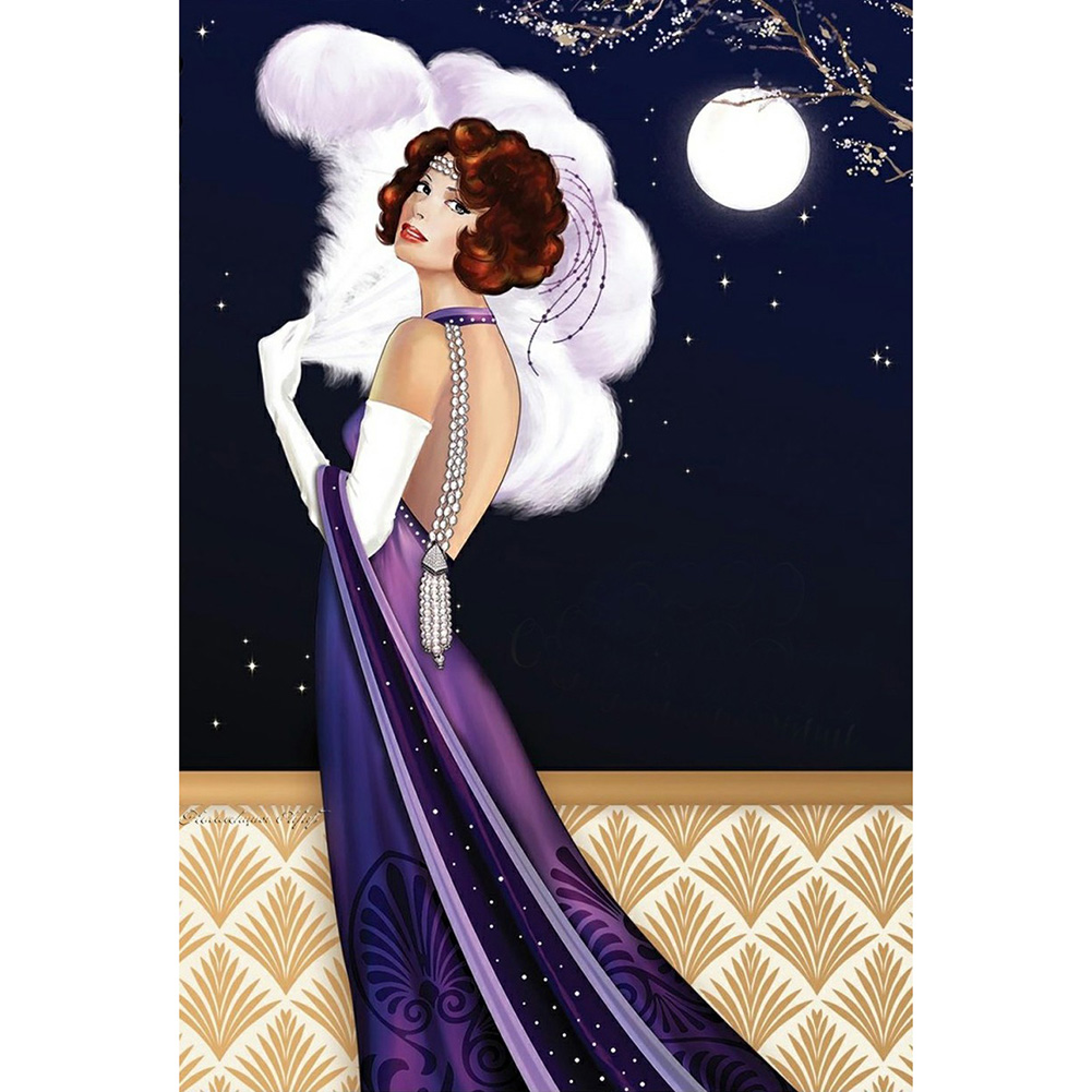 

Elegant Lady - Round Drill Diamond Painting - 35*50CM, 501 Original