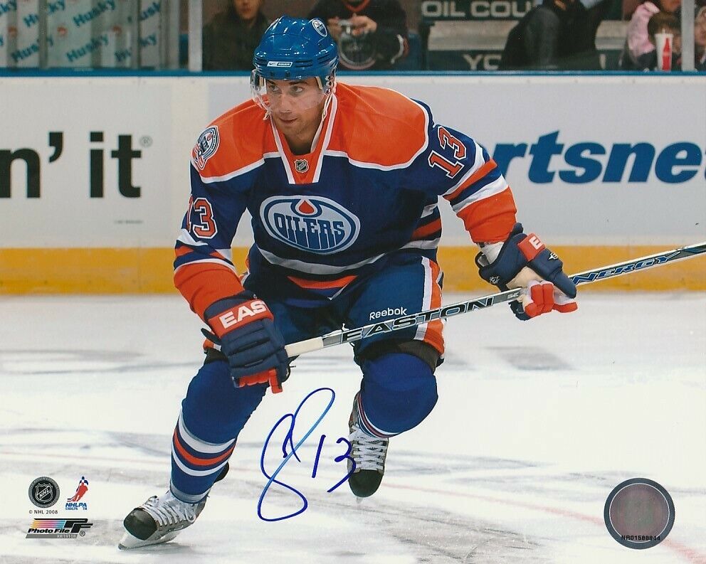 ANDREW COGLIANO SIGNED EDMONTON OILERS 8x10 Photo Poster painting #6 Autograph PROOF!