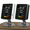 5 In 1 Formaldehyde Monitor with Holder Carbon Dioxide Detector USB Rechargeable TVOC Detector Temperature Humidity Home Air Quality Monitor