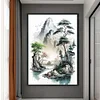 Watercolor Landscape-11CT Stamped Cross Stitch 40*60cm(Big Size)