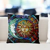 Sun And Moon Chart-Pillow Case-3 Strands 11CT Stamped Cross Stitch-45*45CM