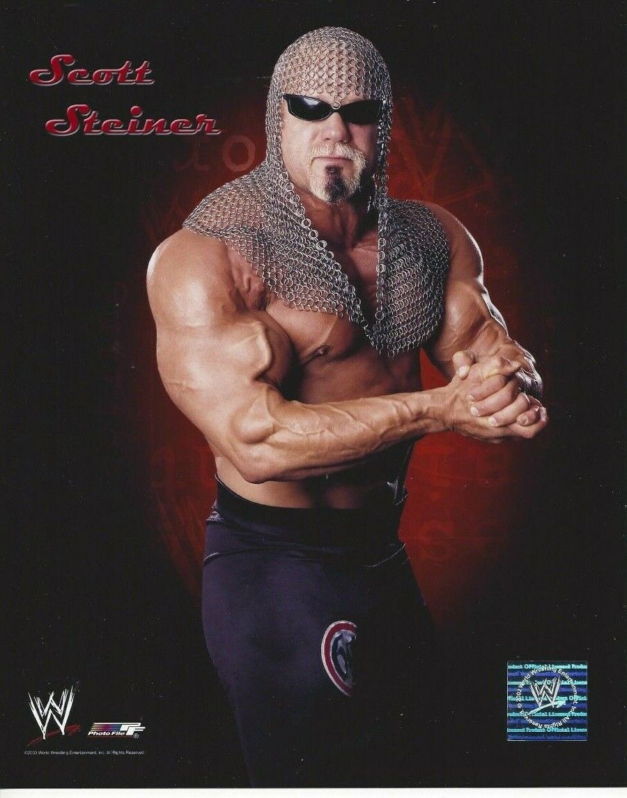 Scott Steiner Original Photo Poster paintingfile 8x10 WWF WWE TNA WCW Rare C573
