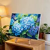 Blue Hydrangea-Framed oil painting by numbers 40*30CM