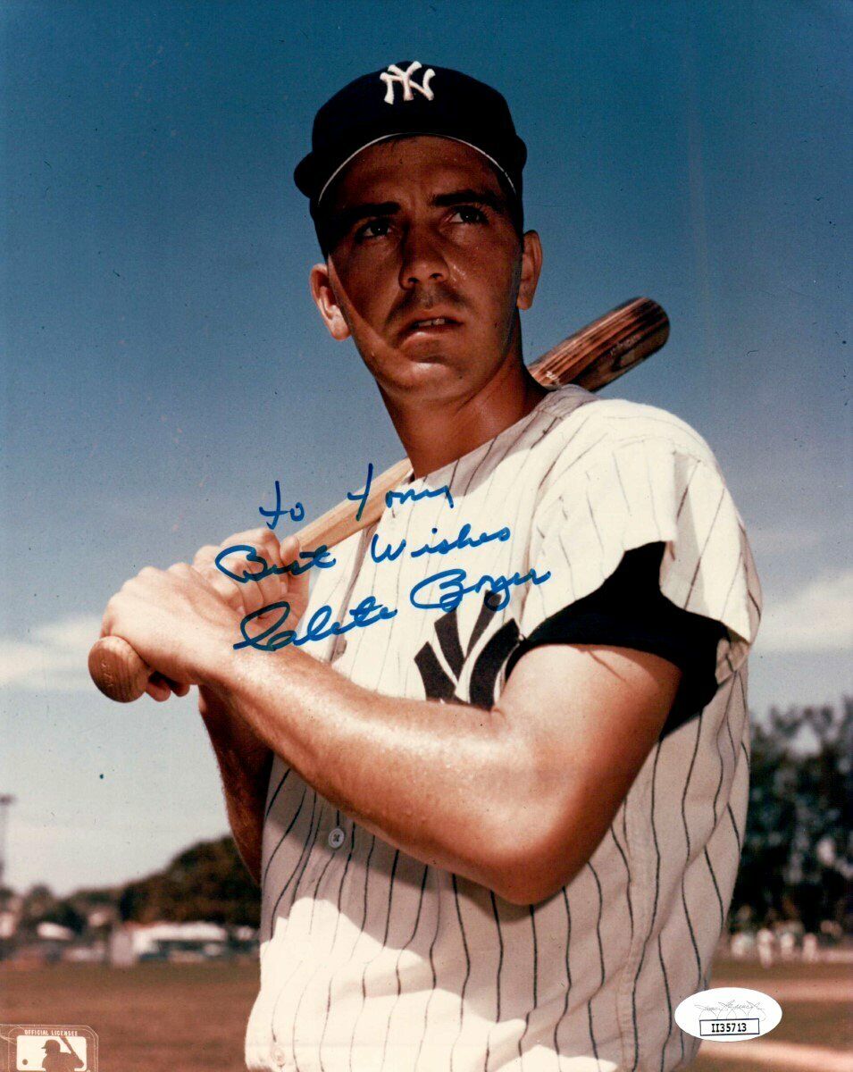 Clete Boyer Signed Autographed 8X10 Photo Poster painting Vintage New York Yankees JSA II35713