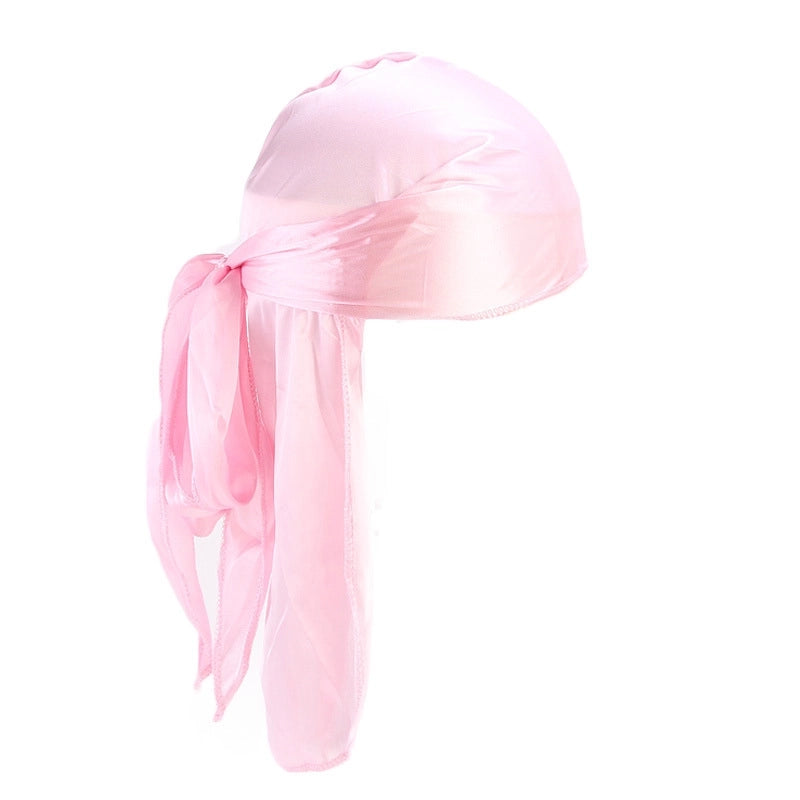 Europe And The United States Popular Imitation Silk Strap Pirate Hat Cape Turtle Hat Covered Hat DURAG TJM-05C