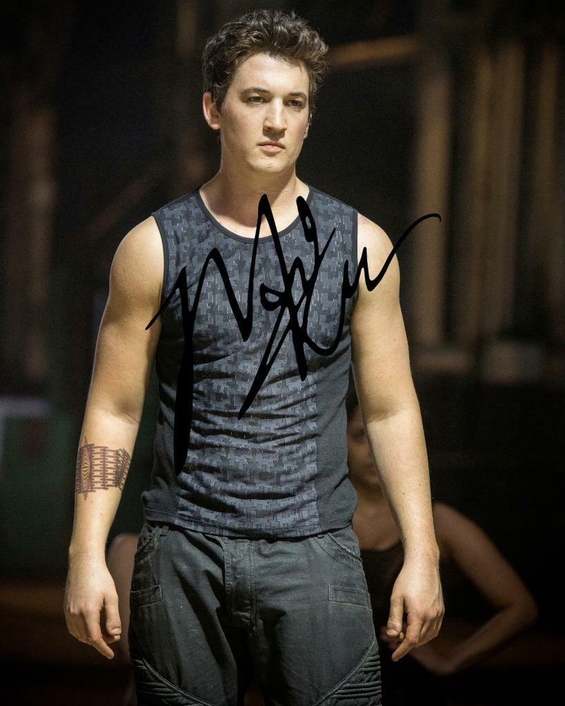 DIVERGENT Miles Teller SIGNED AUTOGARPHED 10 X 8