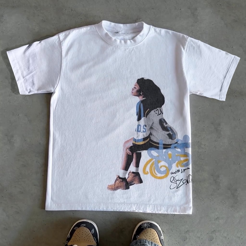 Vintage Sza Graphic Cotton T-Shirt - SOPULA