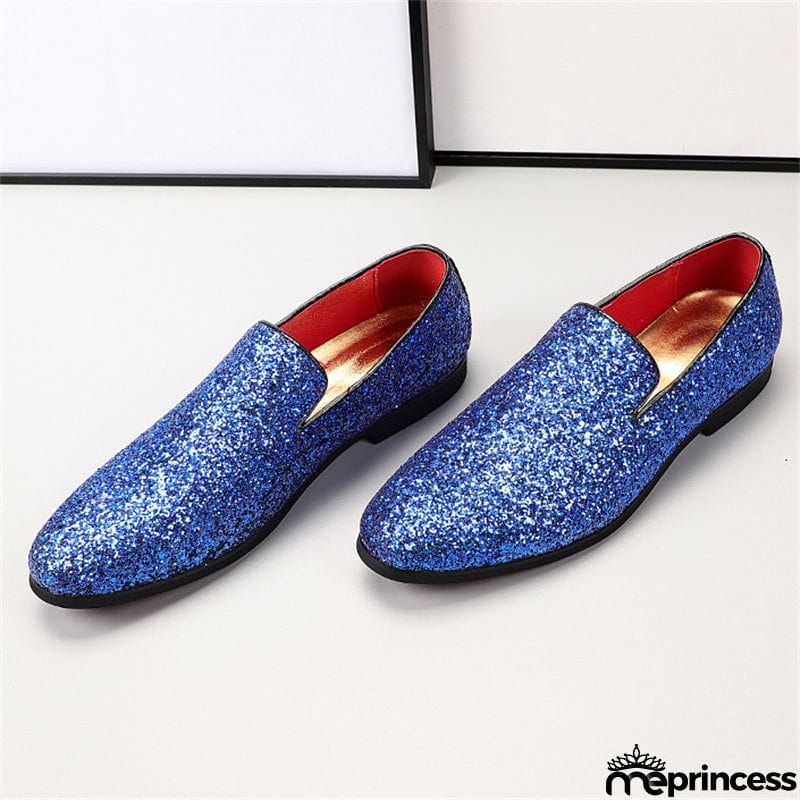 Men's Fashion Glitter Party Dress Shoes