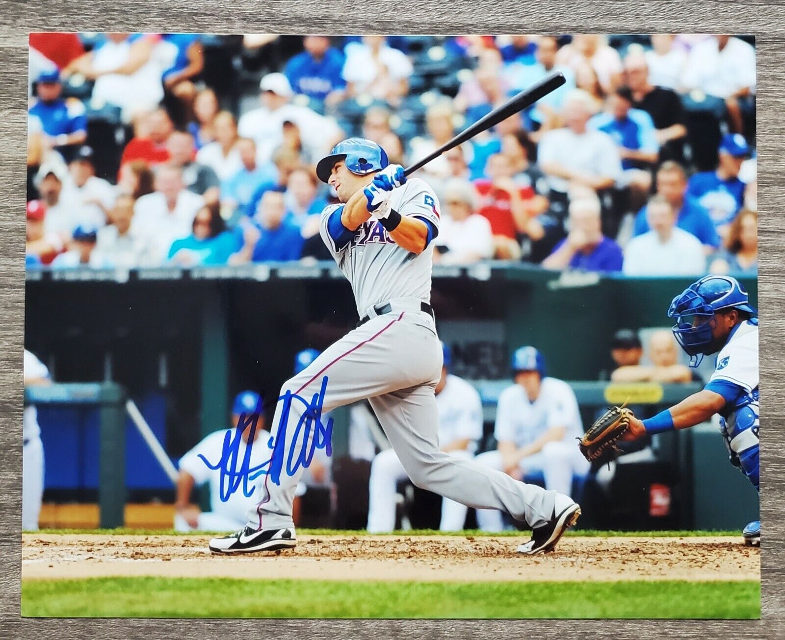 Mike Olt Signed 8x10 Photo Poster painting Texas Rangers MLB RAD