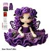 Rose Flower Fairy Crochet Kit for Beginners - Amigurumi DIY Doll Set with Step-by-Step Tutorial