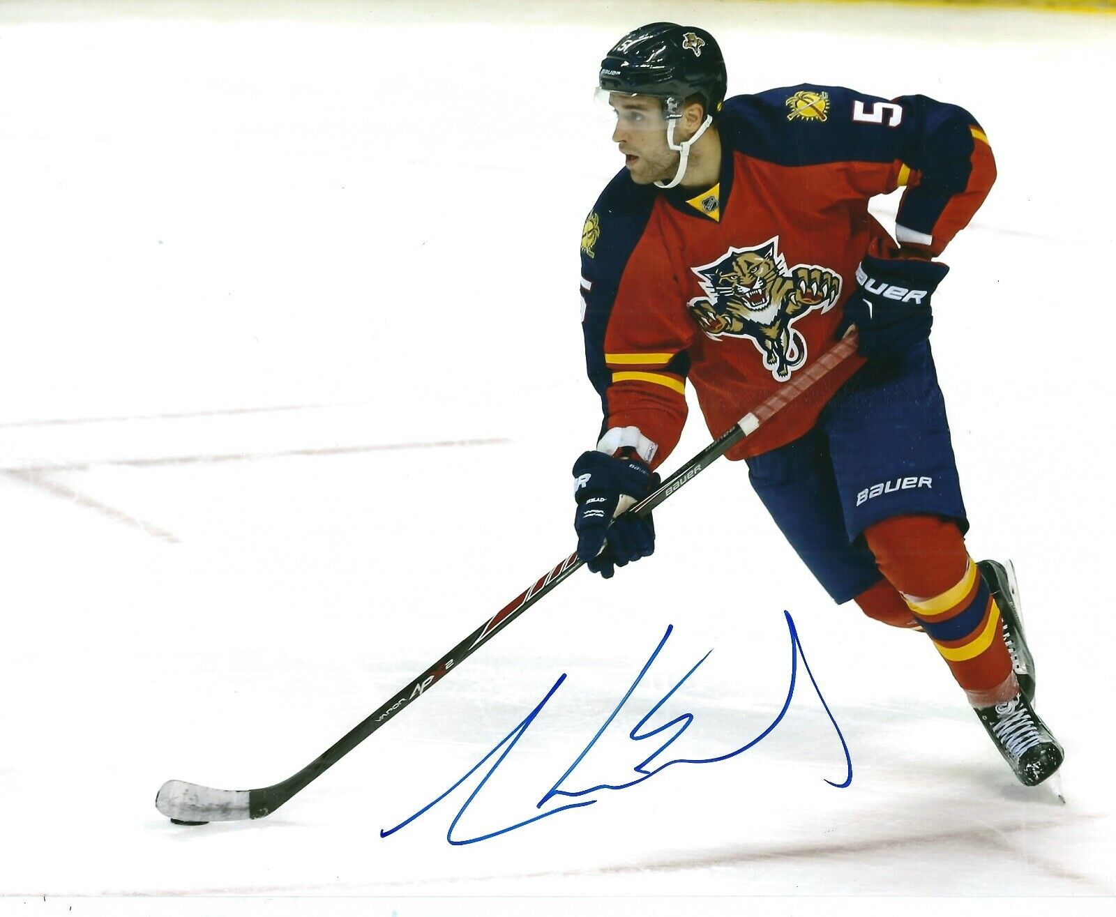 Signed 8x10 Aaron Ekblad Florida Panthers Autographed Photo Poster painting - COA