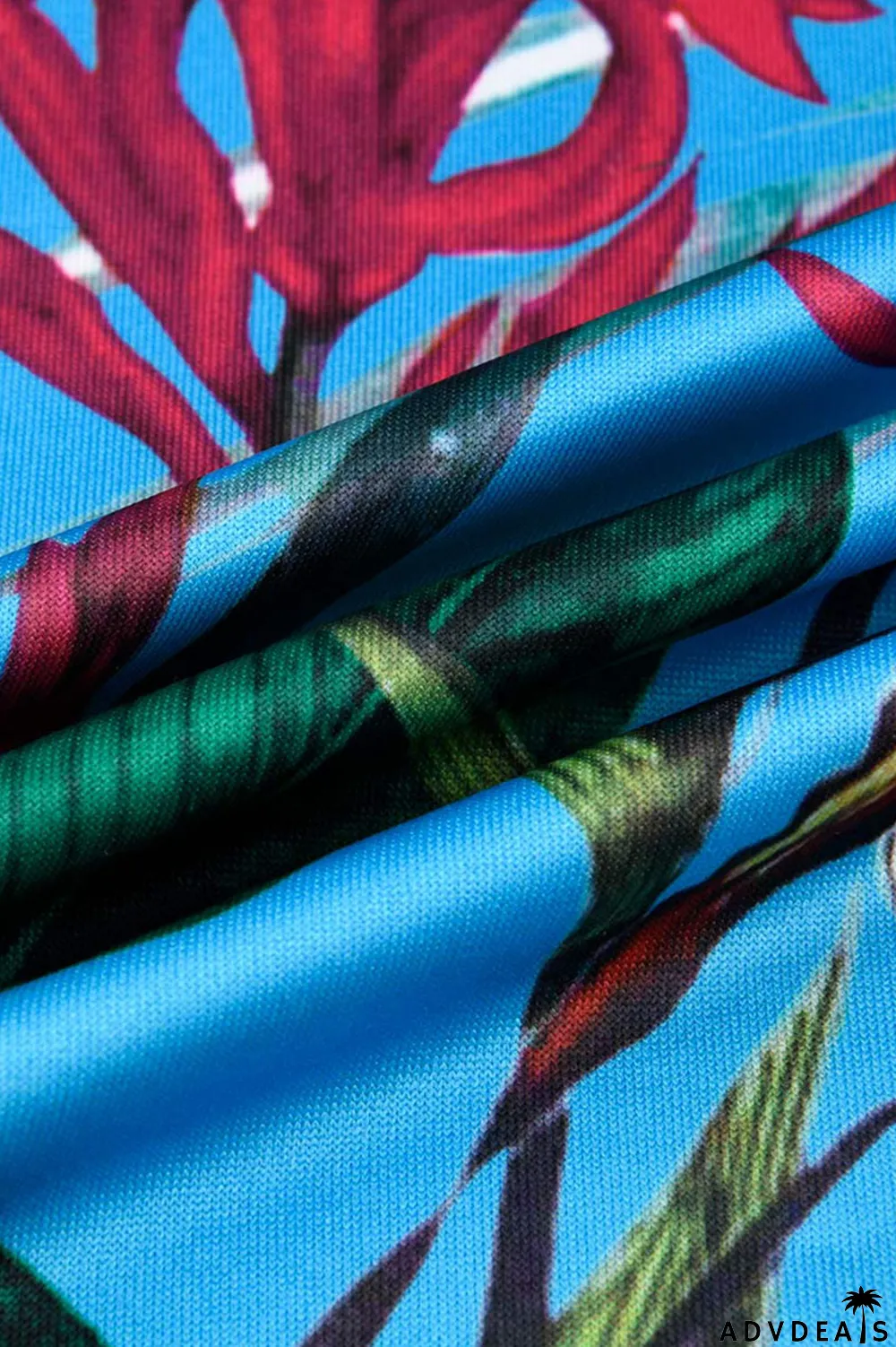 Multi-color Fashion Casual Print Bandage V Neck Long Sleeve Dresses