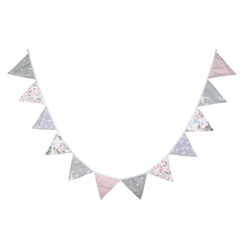 

12 Flags 3.2m Double-side Printed Bunting Pennant Cotton Fabric Flag Banner, 501 Original