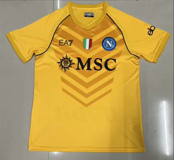2023/2024 Napoli Goalkeeper Yellow Soccer Jersey 1:1 Thai Quality mysite