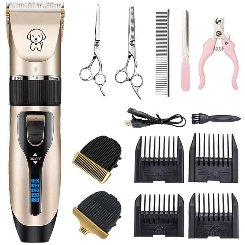Electric Hair Clipper For Dogs Cats Reachageable Grooming Kit