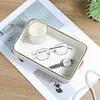 [US Local Warehouse] Valet Tray Multi-Function Desktop Organizer Tray PU Leather Storage Box (White)