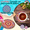 【Clearance Sale】6Pcs DIY Mandala Diamond Painting Coasters Set With Holder