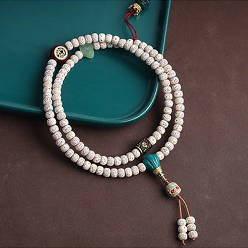 Bodhi Seed Tibetan 108 Mala Beads Charm Bracelet