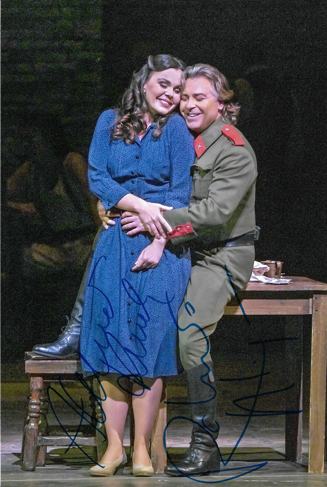 Roberto Alagna & Aleksandra Kurzak Opera signed 8x12 inch Photo Poster painting autographs