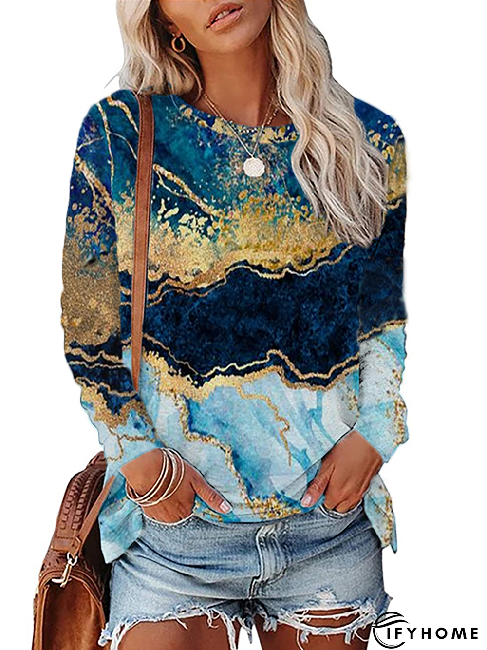 Casual Printed Tunic T-Shirt | IFYHOME