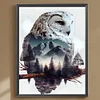 Peinture ronde de diamant de forage de hibou-30*40cm