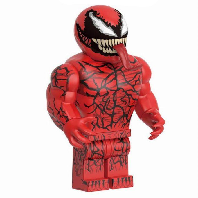 Carnage (Venom) Custom Marvel Superhero Minifigure Minifigure Bricks monstertoys