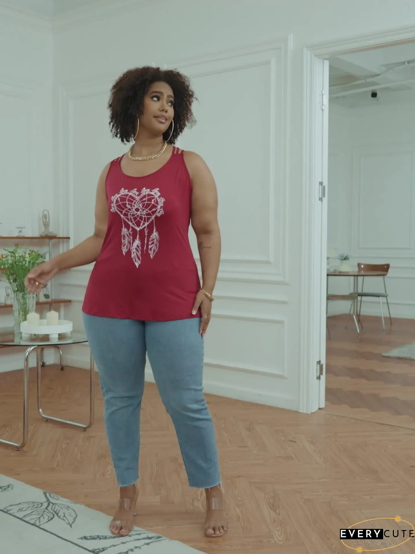 High-Low Hem Plus Size Cami Top