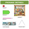 (US Local)Acrylic Flower Basket DIY Hanging Diamond Art Kits Wall Door Decor
