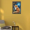 Diamond Painting -DIY Round Drill Fox in the Moonlight(30x45cm)