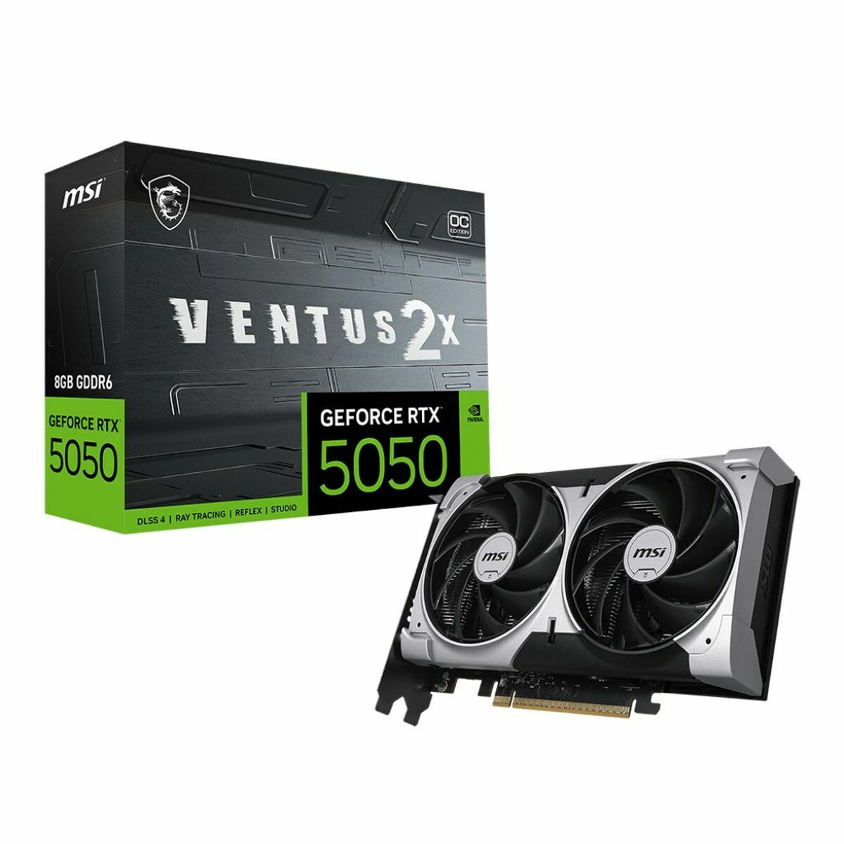 Graphics card MSI VENTUS 2X OC GEFORCE RTX 5050 8 GB GDDR6