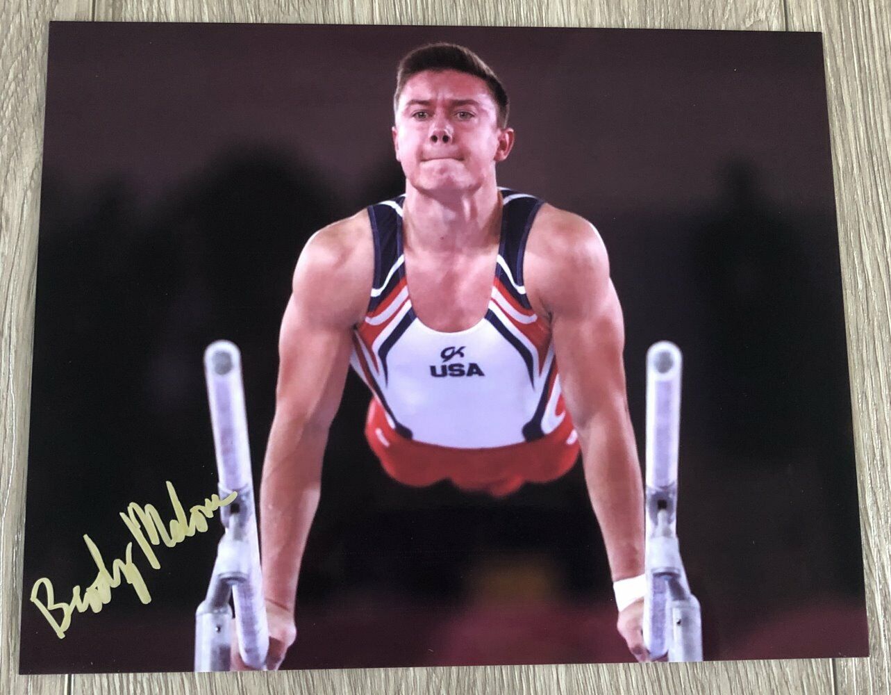 BRODY MALONE USA MEN'S GYMNASTICS SIGNED AUTOGRAPH 8x10 Photo Poster painting F w/EXACT PROOF