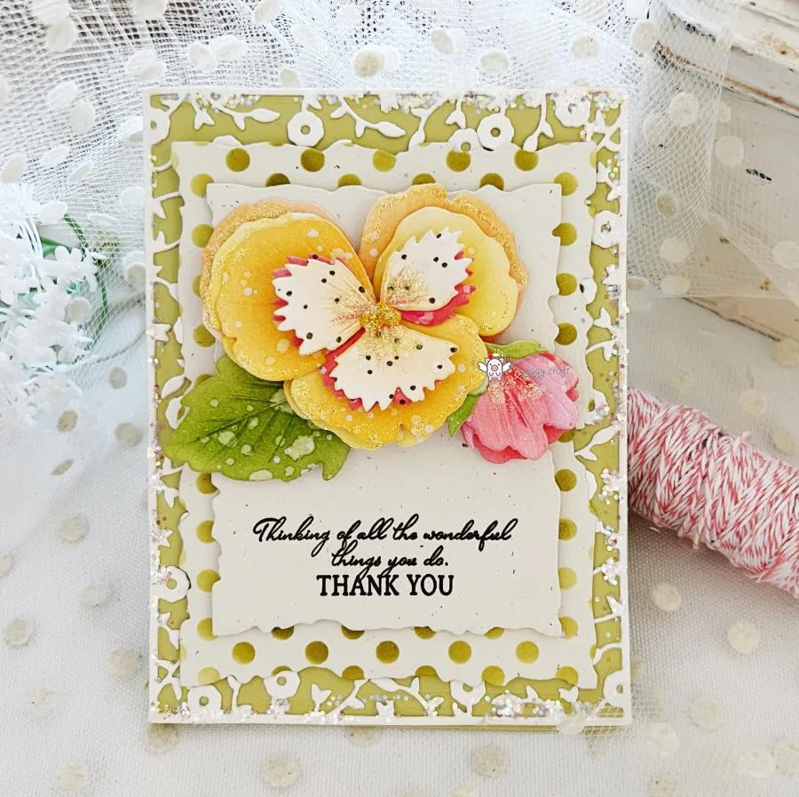 Piggy Craft metal cutting dies cut die mold Flower leaf decoration Scrapbook paper craft knife mould blade punch stencils dies