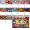 DIY 2027 Animal Diamond Painting Paper Calendar