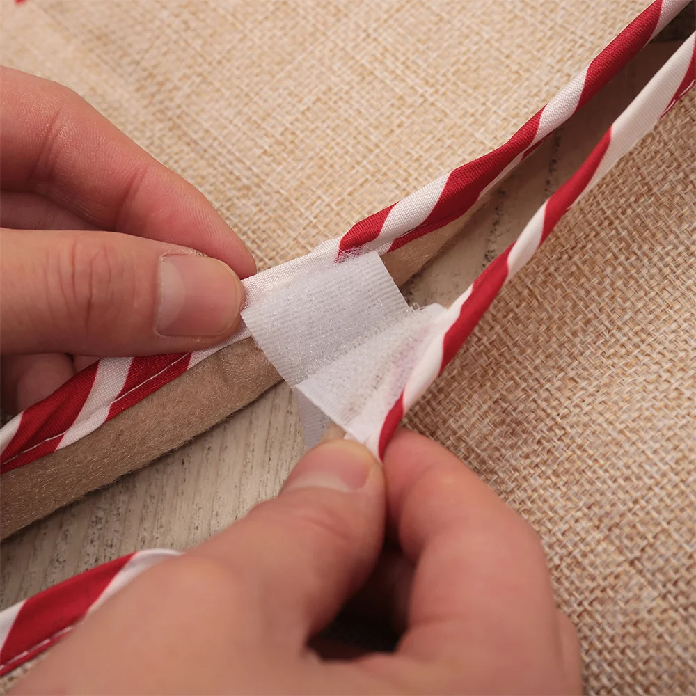 New linen snowman old man tree skirt tree bottom decoration