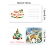 6Pcs Diamond Painting Christmas Reindeer Diamond Drawing Greeting Card
