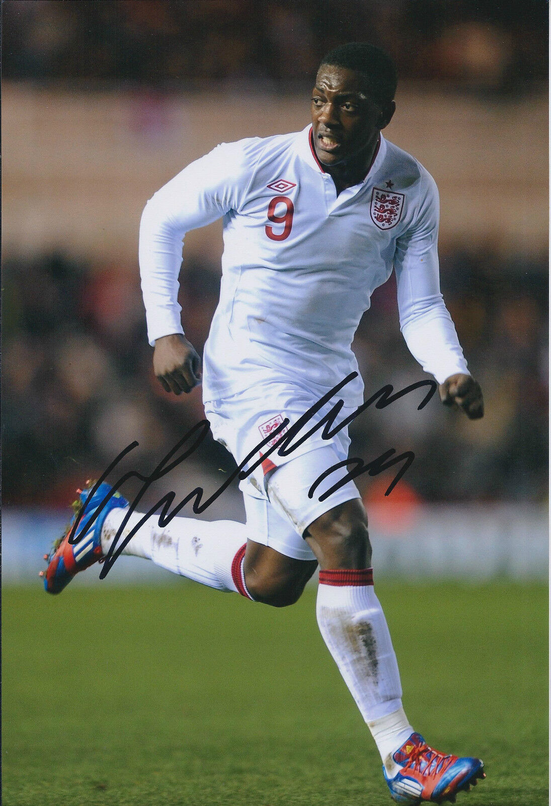 Marvin SORDELL Signed Autograph 12x8 Photo Poster painting AFTAL COA England Football Striker